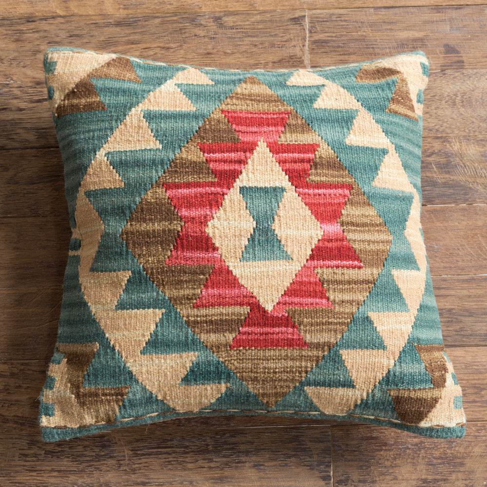 American Country Style Imported From India Ethnic Style Kilim Hand Woven Hard Wool Pillow Cover Cushion - Velora