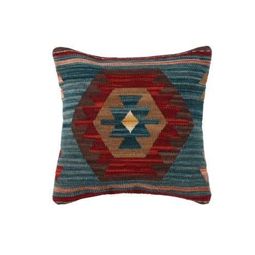 American Country Style Imported From India Ethnic Style Kilim Hand Woven Hard Wool Pillow Cover Cushion - Velora