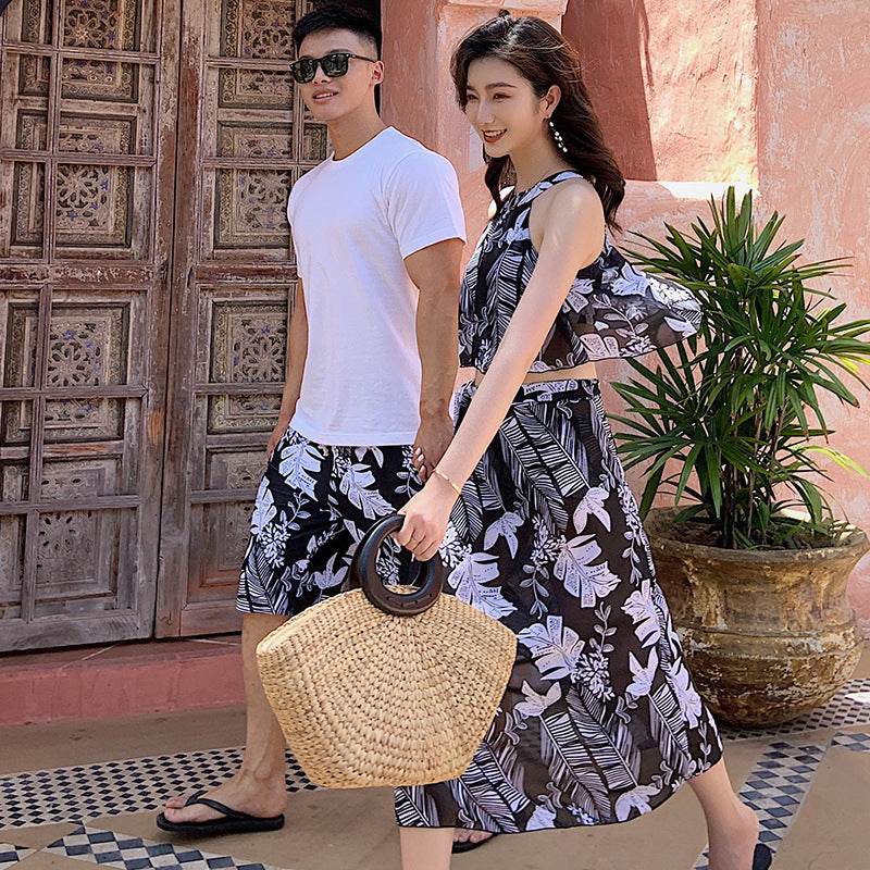 Couples Swimwear Women Bikini Sets Cover Up Mans - Velora