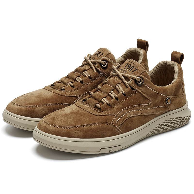 Men's Casual Shoes Youth Board Shoes Large Size Casual Leather Shoes - Velora