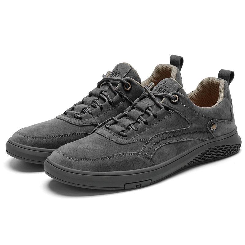 Men's Casual Shoes Youth Board Shoes Large Size Casual Leather Shoes - Velora