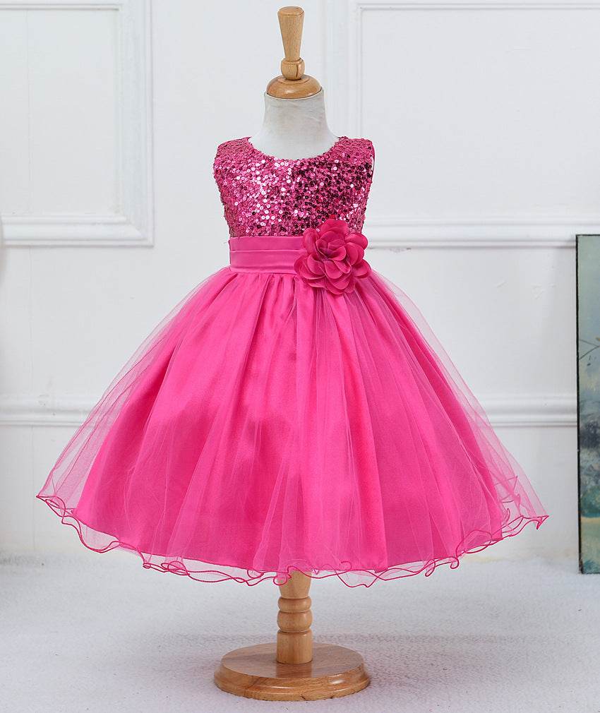 Baby Sequin Dress Flower Girl Wedding Princess Dress - Velora