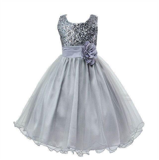 Baby Sequin Dress Flower Girl Wedding Princess Dress - Velora