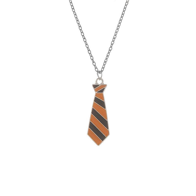 Tie Pendant Necklace Tie Keychain - Velora