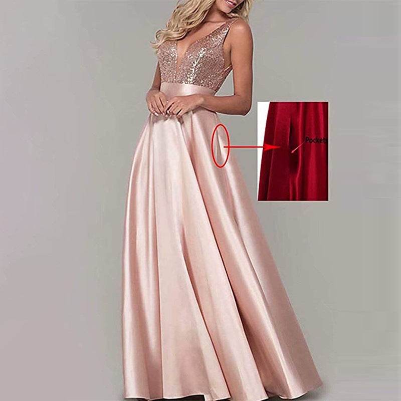 Sequined Skin Formal Evening Dress - Velora