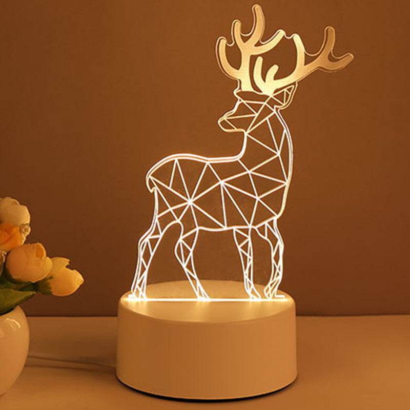 3D Lamp Acrylic USB LED Night Lights Neon Sign Lamp Xmas Home Decorations For Room Decor Valentines Day Gifts - Velora