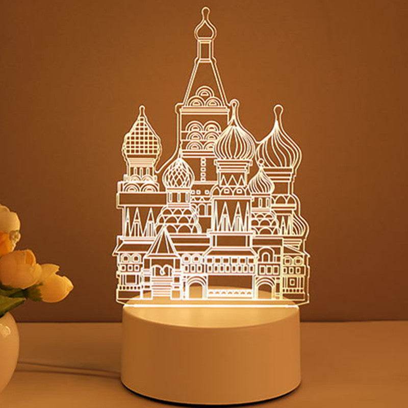 3D Lamp Acrylic USB LED Night Lights Neon Sign Lamp Xmas Home Decorations For Room Decor Valentines Day Gifts - Velora