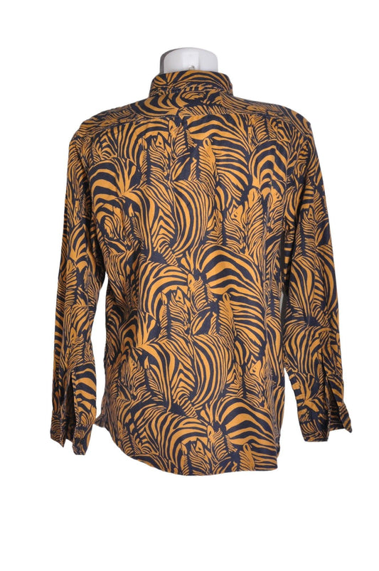 BANANA REPUBLIC Men Button Down Tops Regular fit in Brown - L - Velora