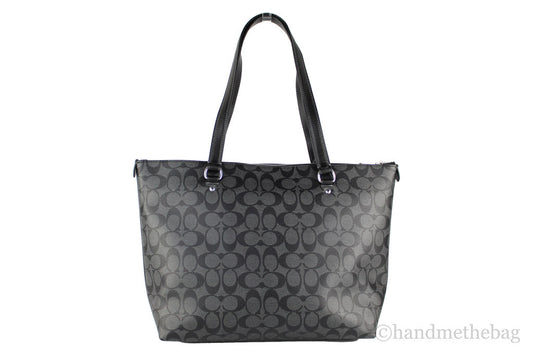 Coach Graphite Signature Elegance Tote Bag