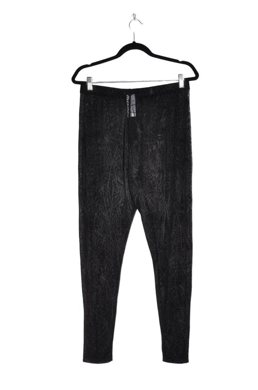 ROMWE Women Work Pants Regular fit in Black - 0XL - Velora