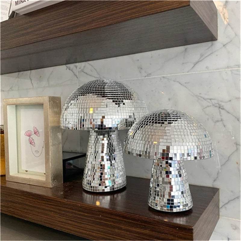 Mirror Glass Brick Mushroom Disco Ball Upholstery - Velora