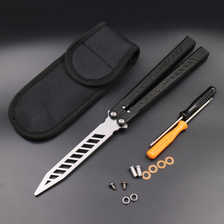 Aluminum Alloy Integrated Handle Swinging Knife Butterfly Knife Does Velora