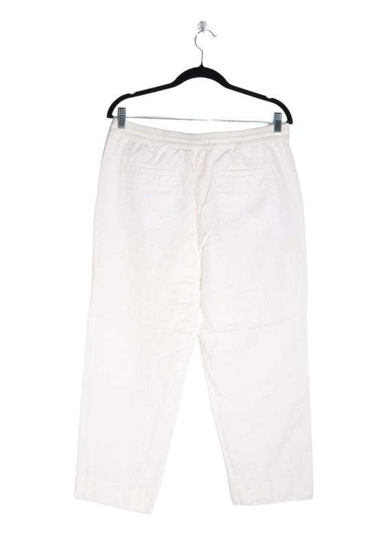 BANANA REPUBLIC Women Work Pants Regular fit in White - M - Velora
