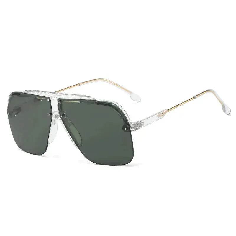 Premium Rimless Oversized Aviator Sunglasses for Women, PC Lens UV Protection Women’s Shade - Velora