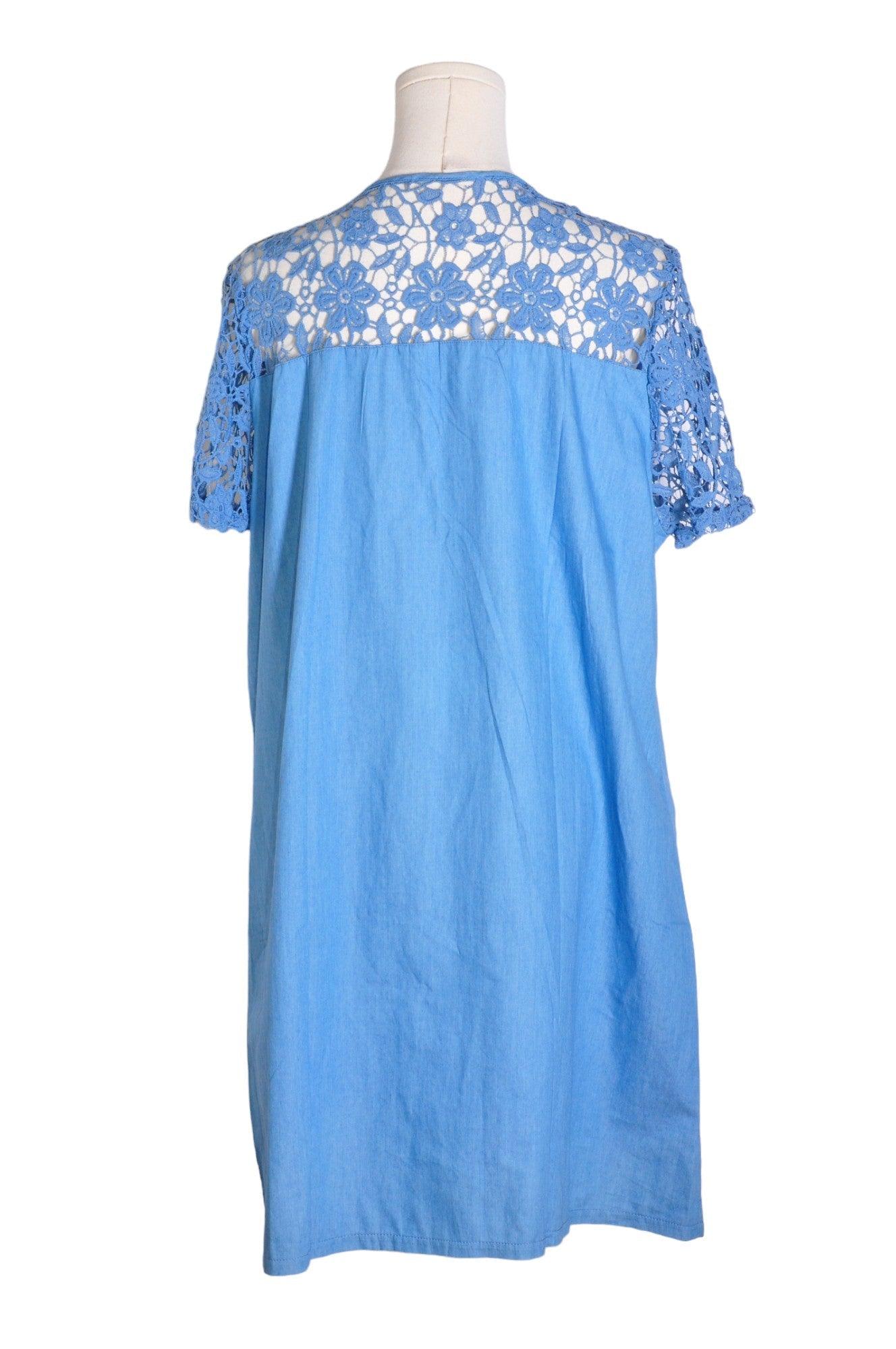 UNBRANDED Women Drop Waist Dresses Regular fit in Blue - L - Velora