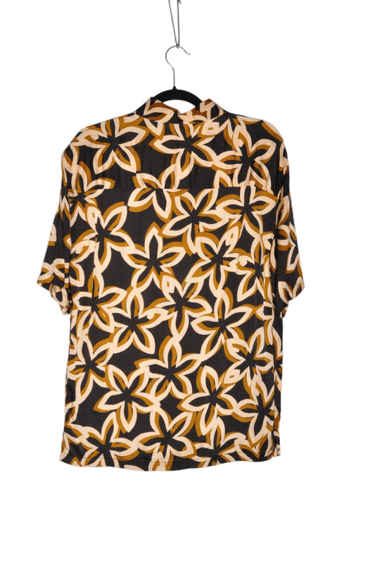 ZARA Women Button Down Tops Regular fit in Brown - S - Velora