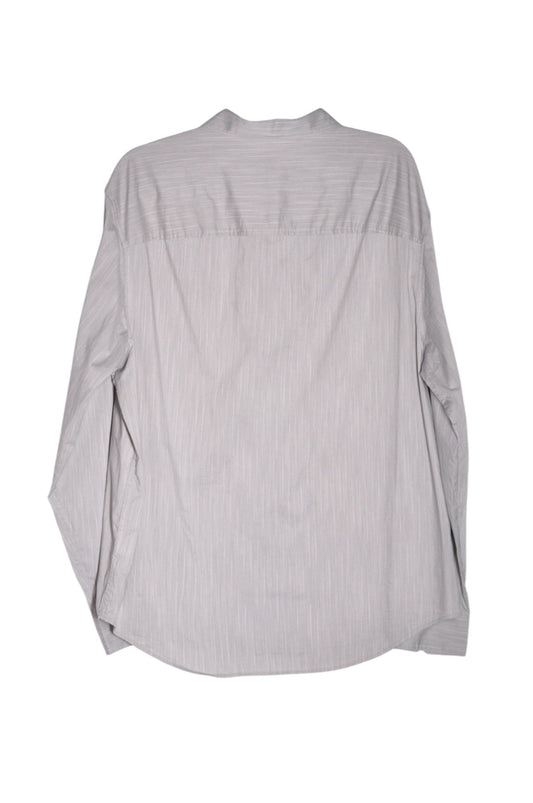 CALVIN KLEIN Men Button Down Tops Regular fit in Gray - L - Velora