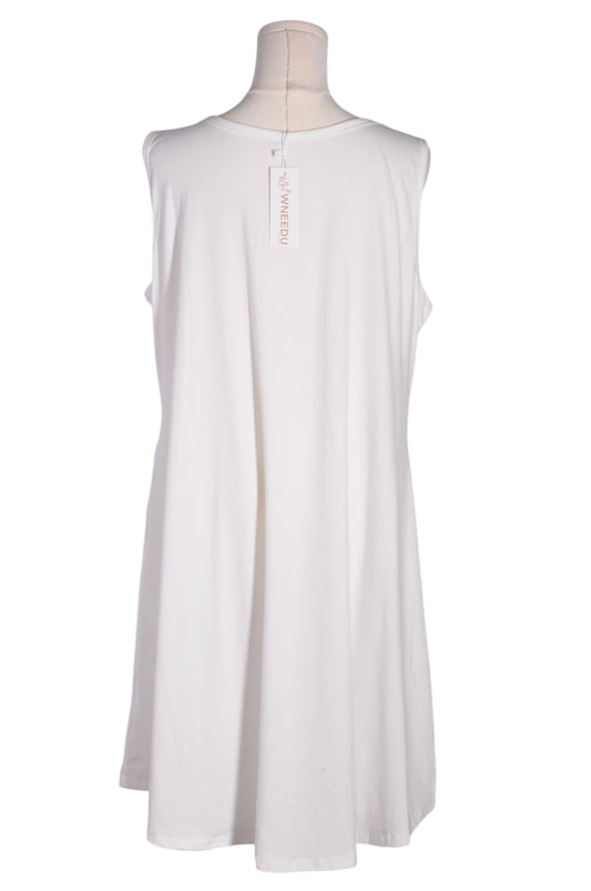 WNEETU Women A-Line Dresses Regular fit in White - 2XL - Velora