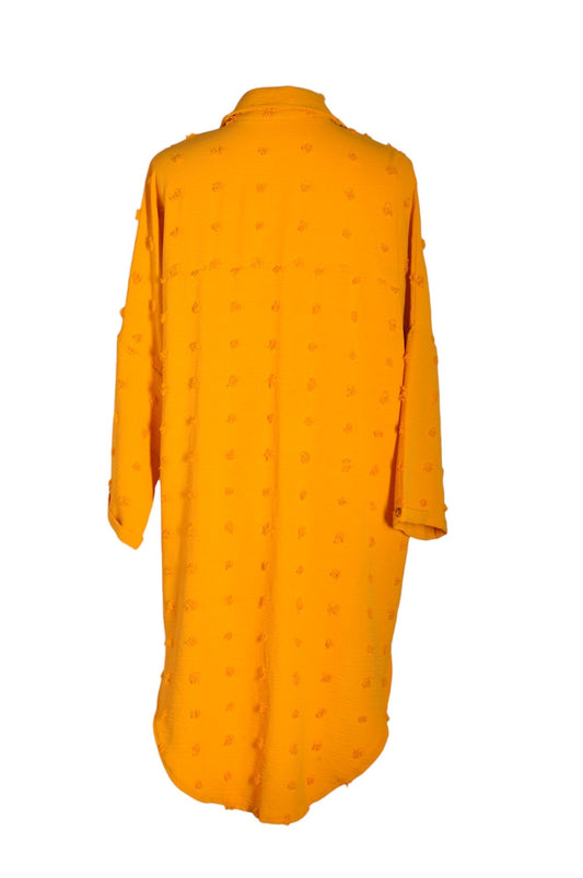 UNBRANDED Women Button Down Tops Regular fit in Orange - L - Velora