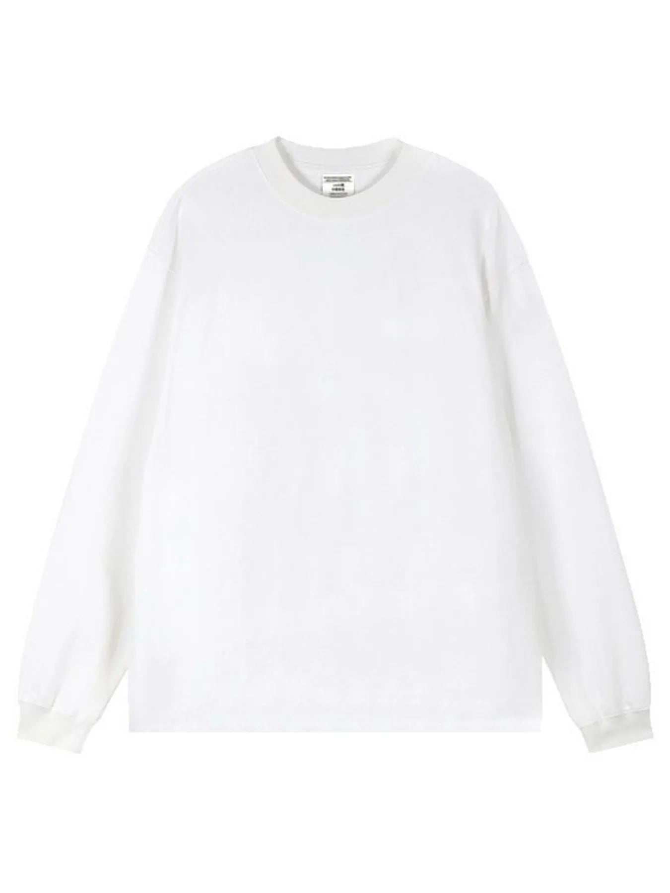 Men's Plus Size Round Neck Long Sleeve T-Shirt - Velora