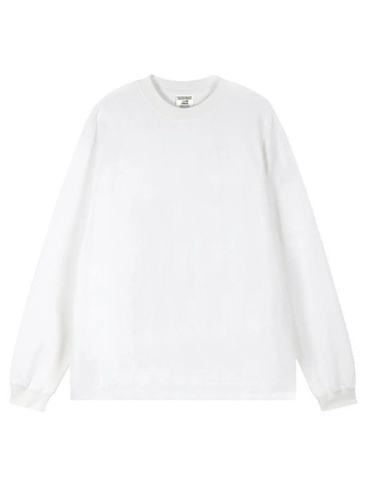 Men's Plus Size Round Neck Long Sleeve T-Shirt - Velora
