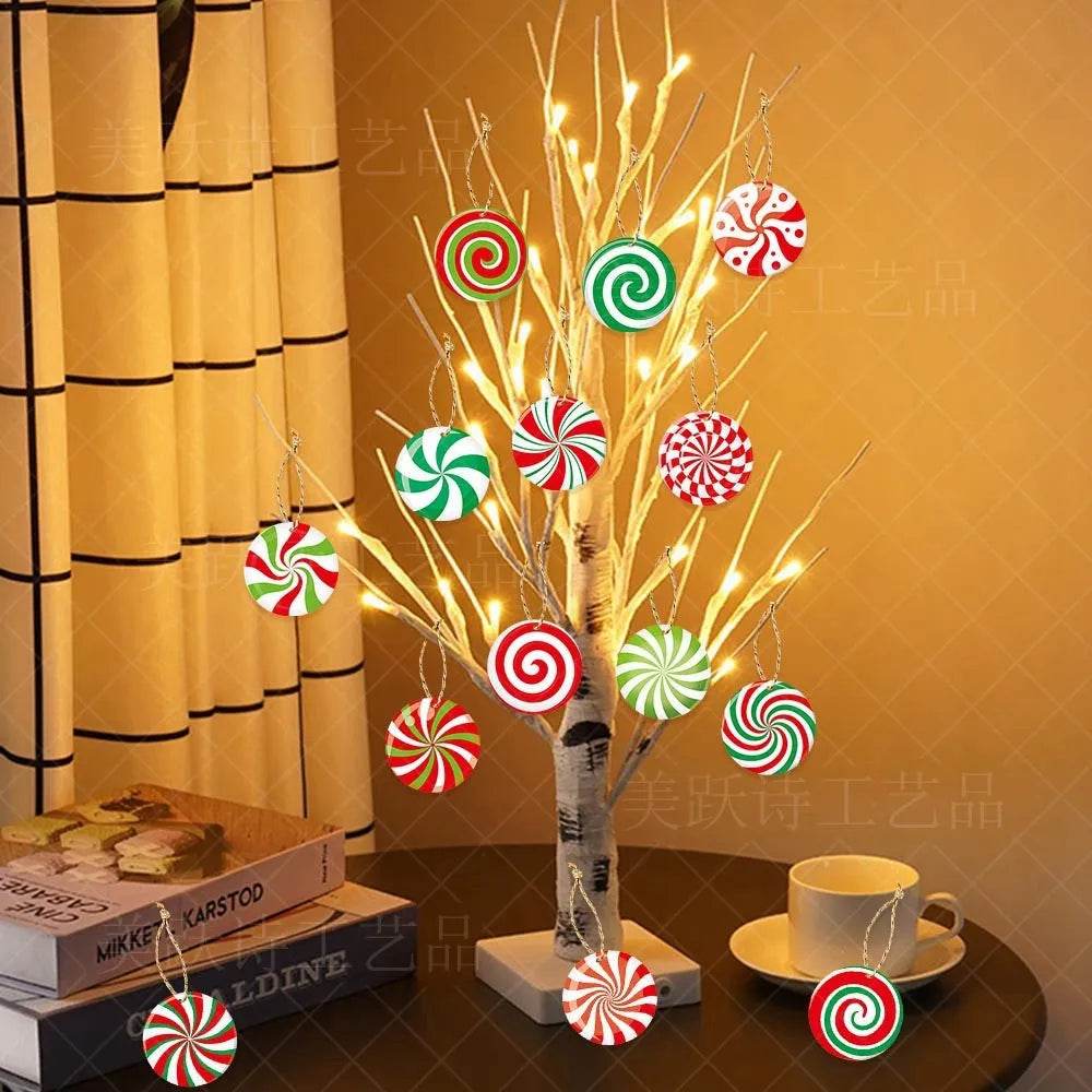 Christmas Party Christmas Tree Decorations Arrangement Candy Ornaments - Velora