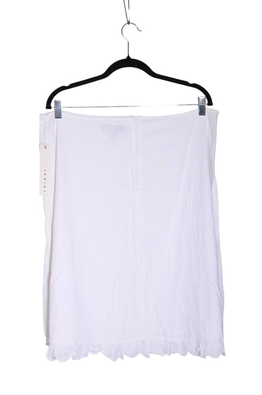 TRIBAL Women A-Line Skirts Regular fit in White - 14 - Velora