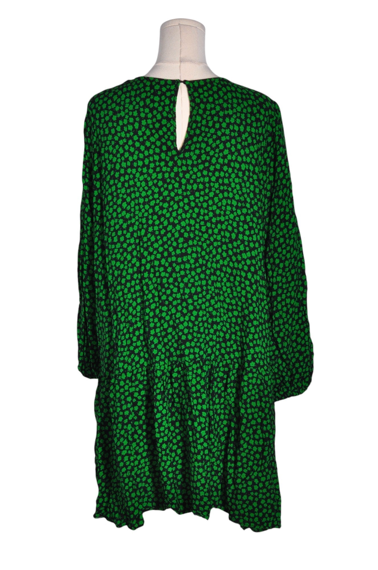 H&M Women Drop Waist Dresses Regular fit in Green - XL - Velora