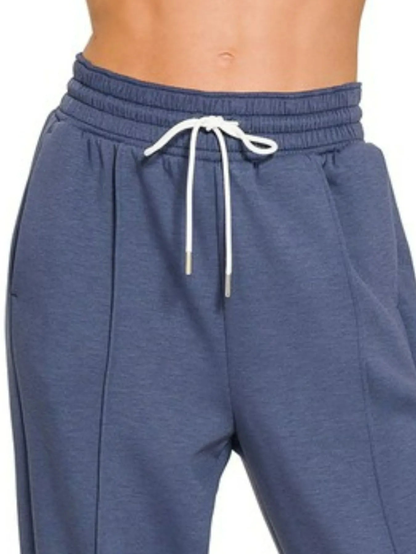 Zenana Drawstring Scuba Sweatpants with Pockets - Velora