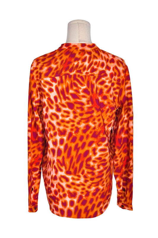 MAISON D'AMÉLIE Women Button Down Tops Regular fit in Orange - XS - Velora