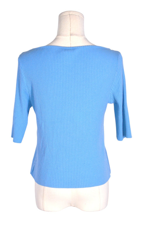 H&M Women Knit Tops Regular fit in Blue - L - Velora