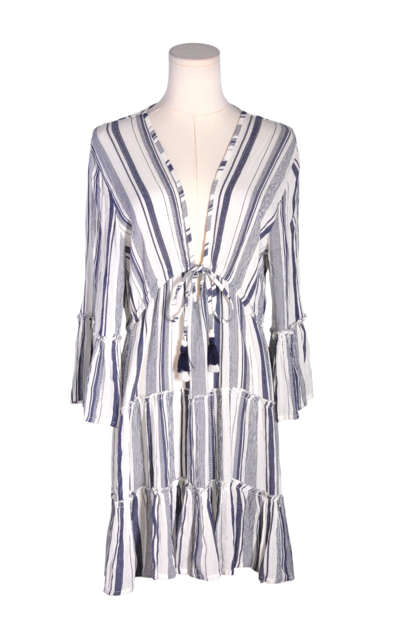 BLUE ISLAND Women Wrap Dresses Regular fit in White - M - Velora