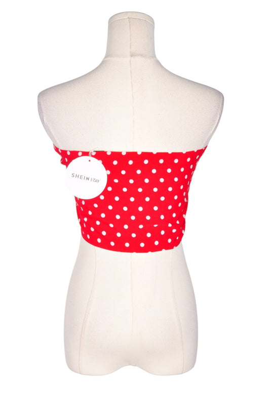 SHEIN Women Crop Tops Regular fit in Red - L - Velora