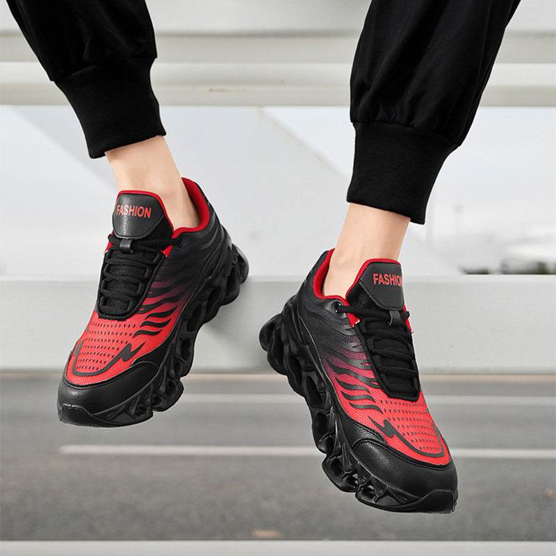 Men's Lace-up Sneakers Thick-soled Daddy Vulcanized Shoes Outdoor Running Sports Casual Shoes - Velora