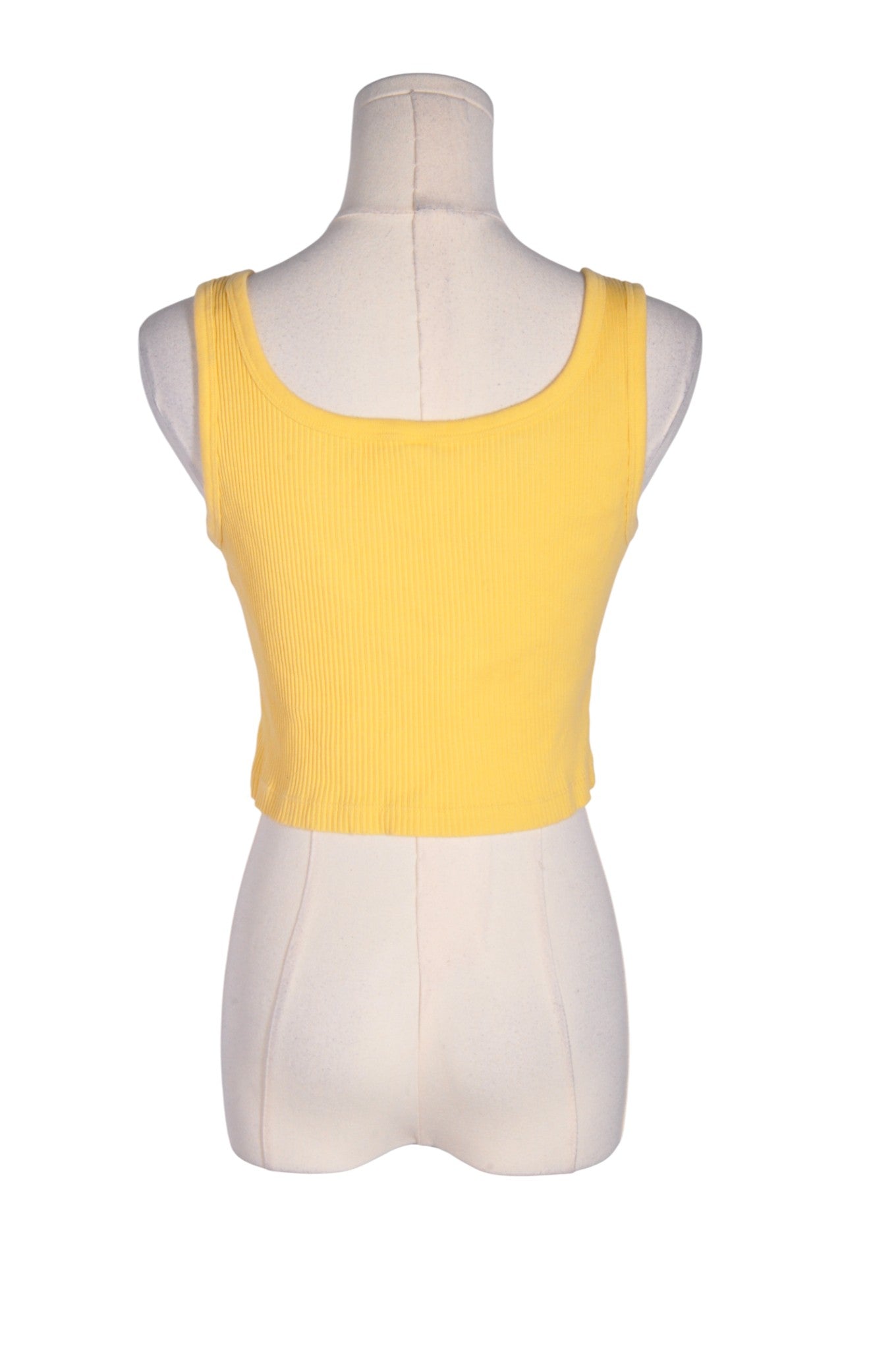 UNIQLO Women Crop Tops Regular fit in Yellow - M Koop