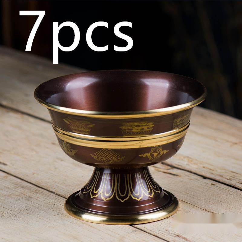 India Copper God of Wealth Water Supply Cup for Buddha Cup - Velora