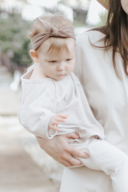 Topknot Headwrap | Mocha - Velora