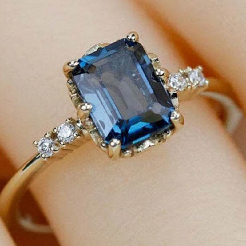 Micro-inlaid Crystal Zircon Ring Sweet French Style - Velora