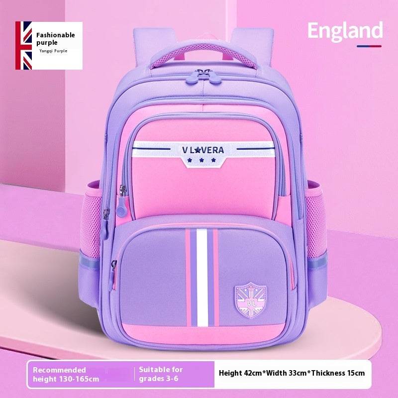 Primary School Backpack – Grades 1–6, Waterproof & Large - Velora