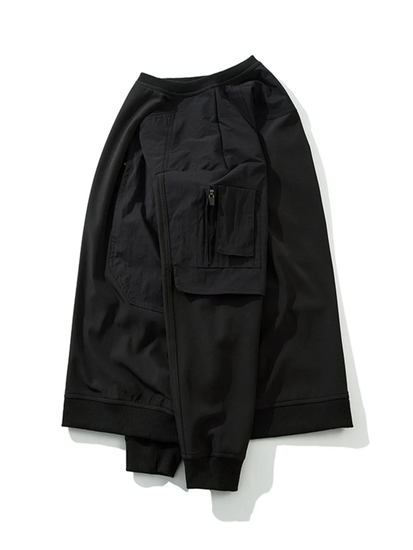 Men's Plus Size Oversized Layered Sleeve Sweatshirt - Velora