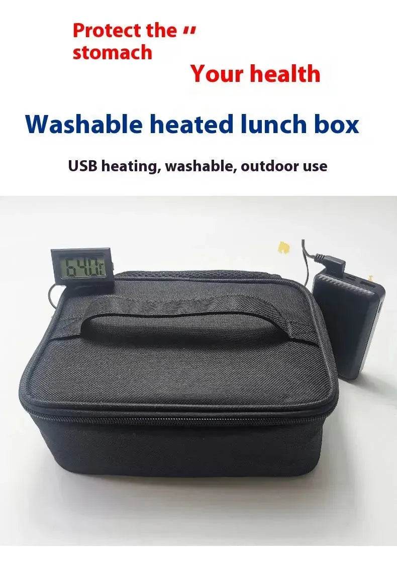 USB Heating Lunch Outdoor Bento Thermal Bag Convenient And Easy To Carry - Velora