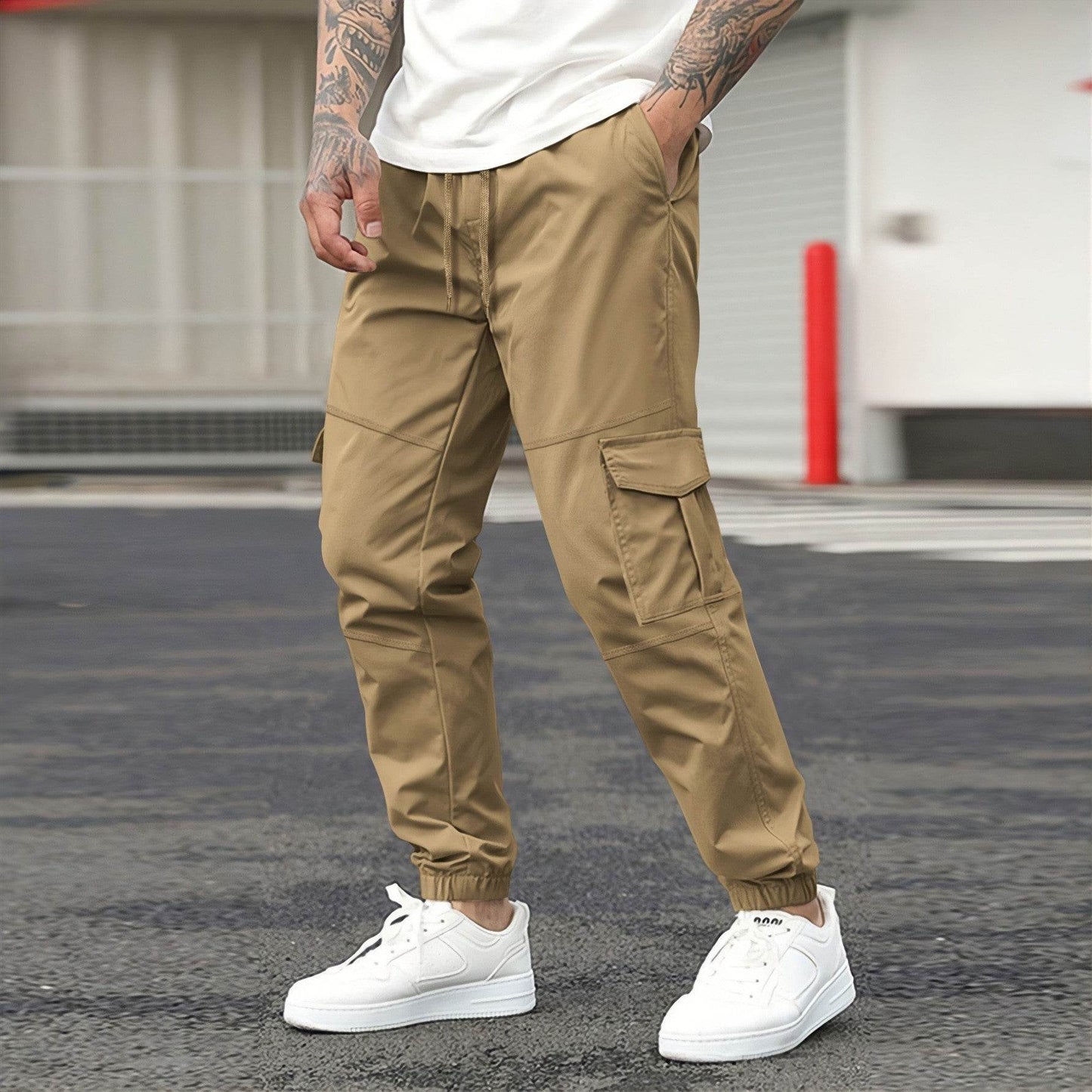 Fashion Solid Color Casual Sports Jogger Pants - Velora