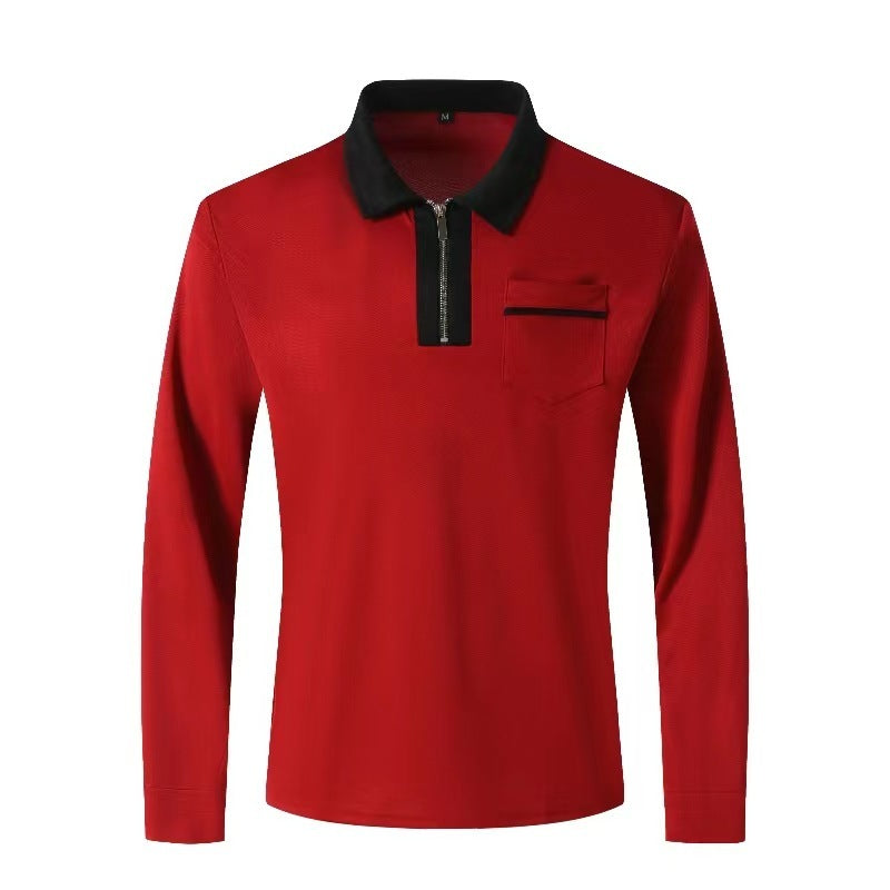 2024 Autumn Mens Long Sleeve Zipper Polo Shirts https://like2b-uy