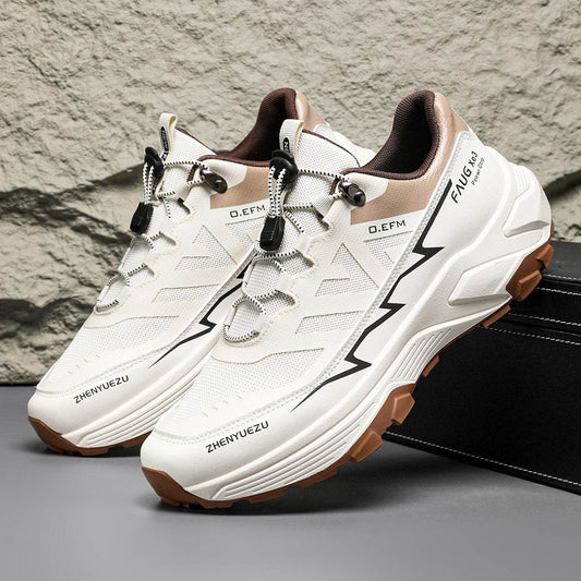 Men Colorblock Sneakers Outdoor Casual Mountaineering Hiking Running Sports Shoes - Velora