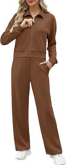 Sweatshirt Wide Leg Track Pants Sportswear - Velora