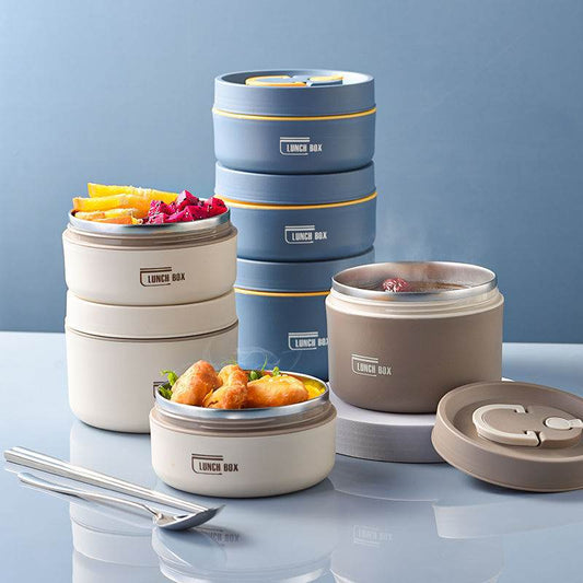 Portable Self-heating Japanese Multi Layer Thermal Insulated Lunch Box for Adult. - Velora