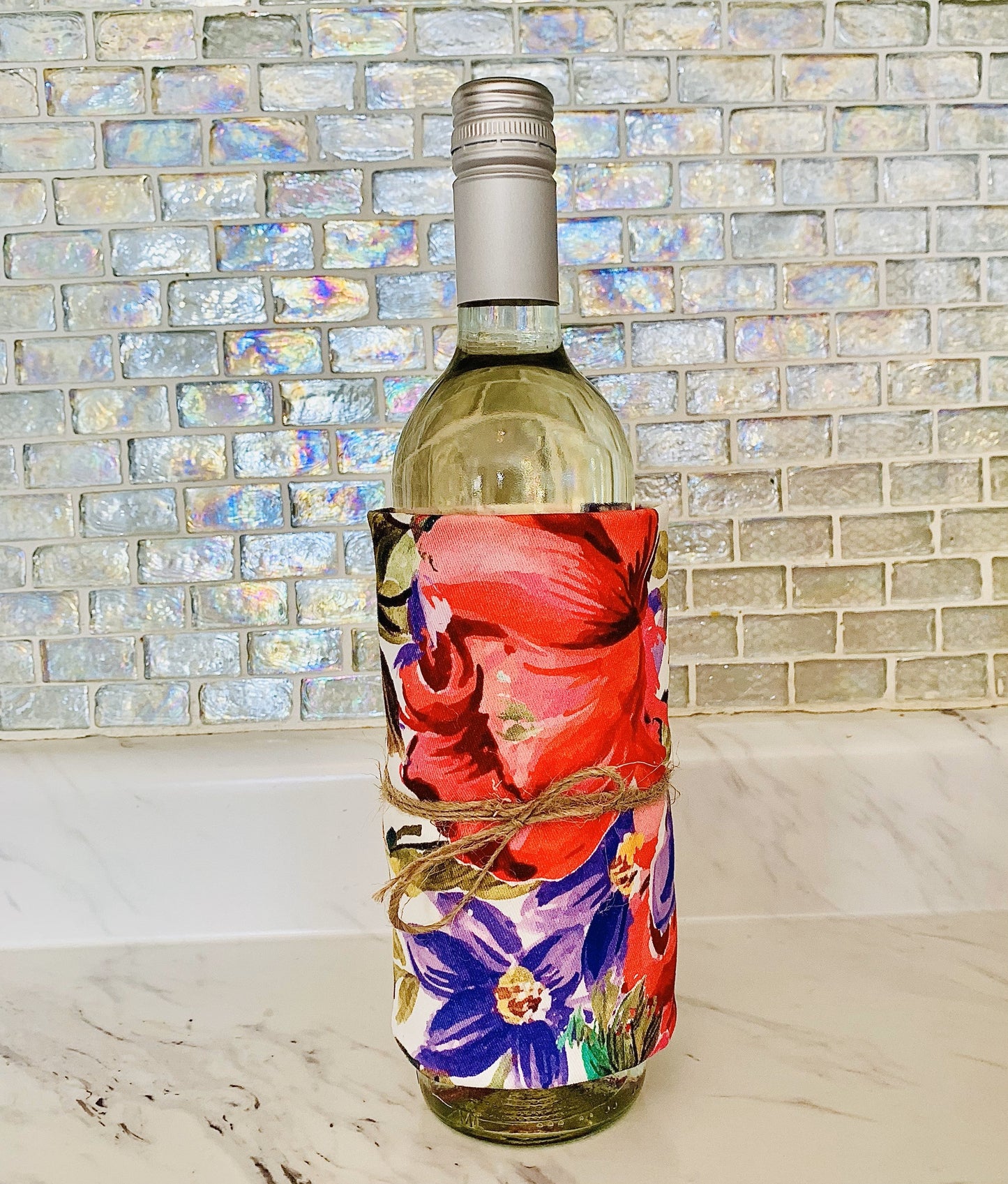 2-Piece Water Floral Sure Grip Kitchen Towels - Velora Luxury Fashion