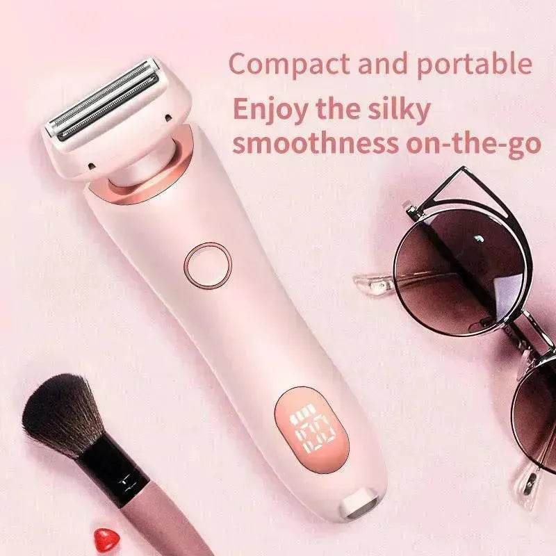 2 In 1 best epilator for women USB Rechargeable smooth glide Hair Remover Electric Shaver - Velora