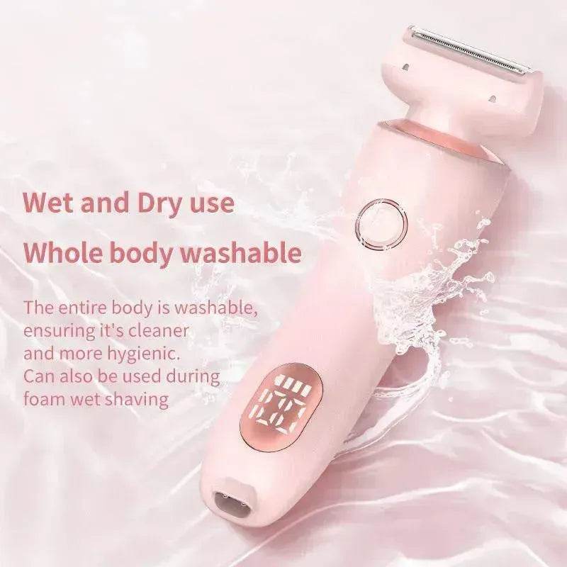 2 In 1 best epilator for women USB Rechargeable smooth glide Hair Remover Electric Shaver - Velora
