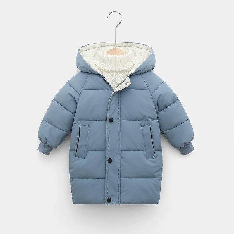 Children Winter Puffer Hoodie Windproof Jacket kids - Velora